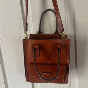 Frye Leather Bag Approximately 7x7 with 4.5 opening